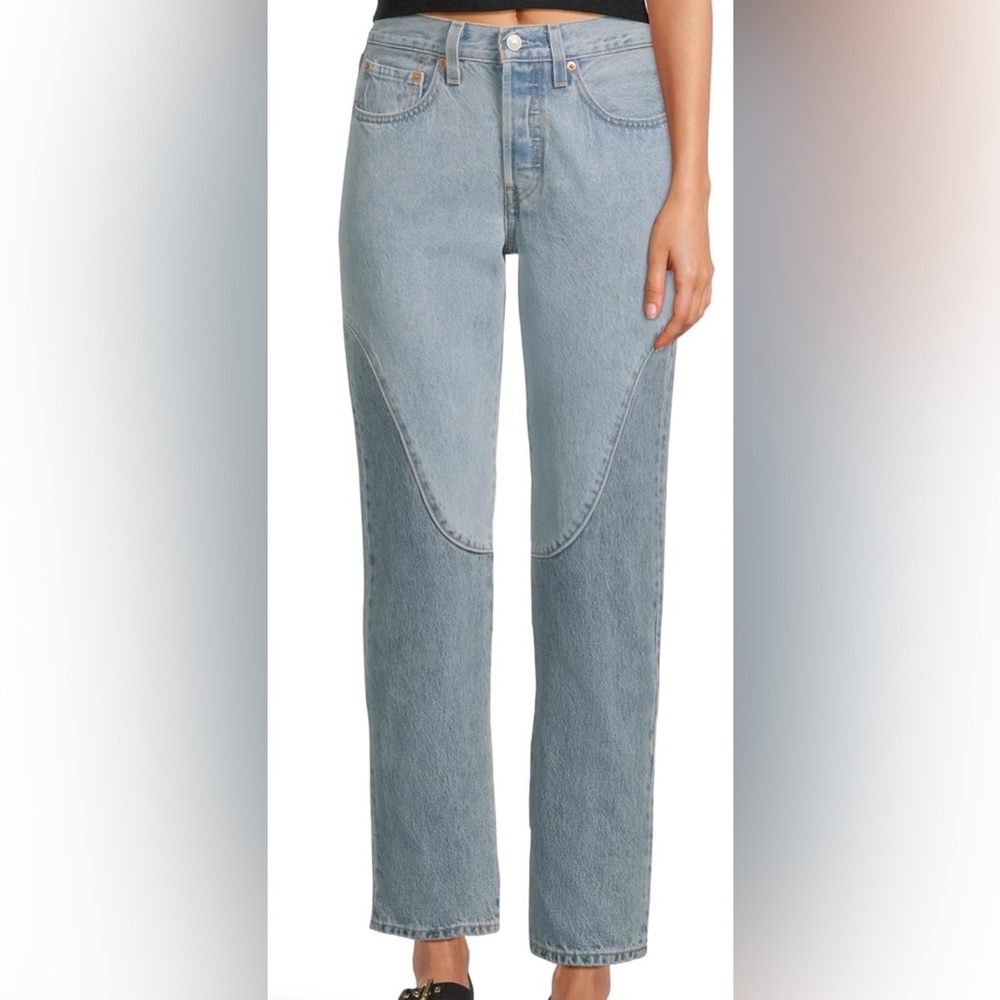 Levi's Womens 501 Original Chaps High Rise-Straight Leg